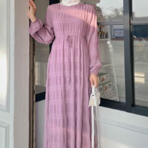 Astana Dress in Mauve - Image 4